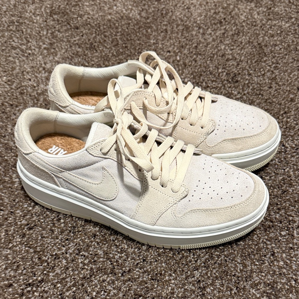 Nike Air Jordan 1 Elevate Low-Top Sneakers in Cream/Beige